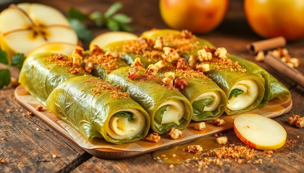 Recette de rouleaux d'automne au Comté et Granny Smith