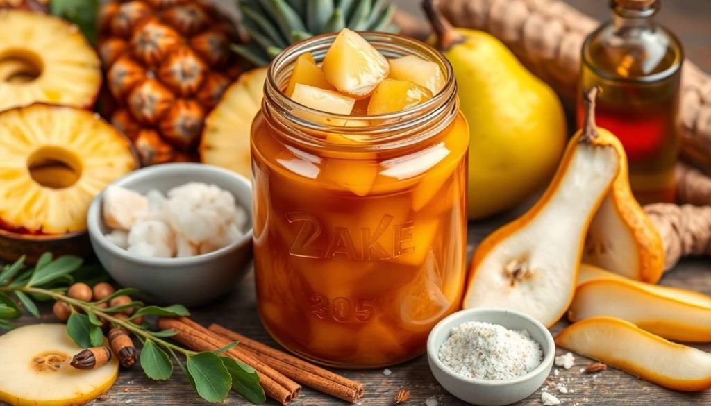 Chutney maison ananas-poires : recette savoureuse