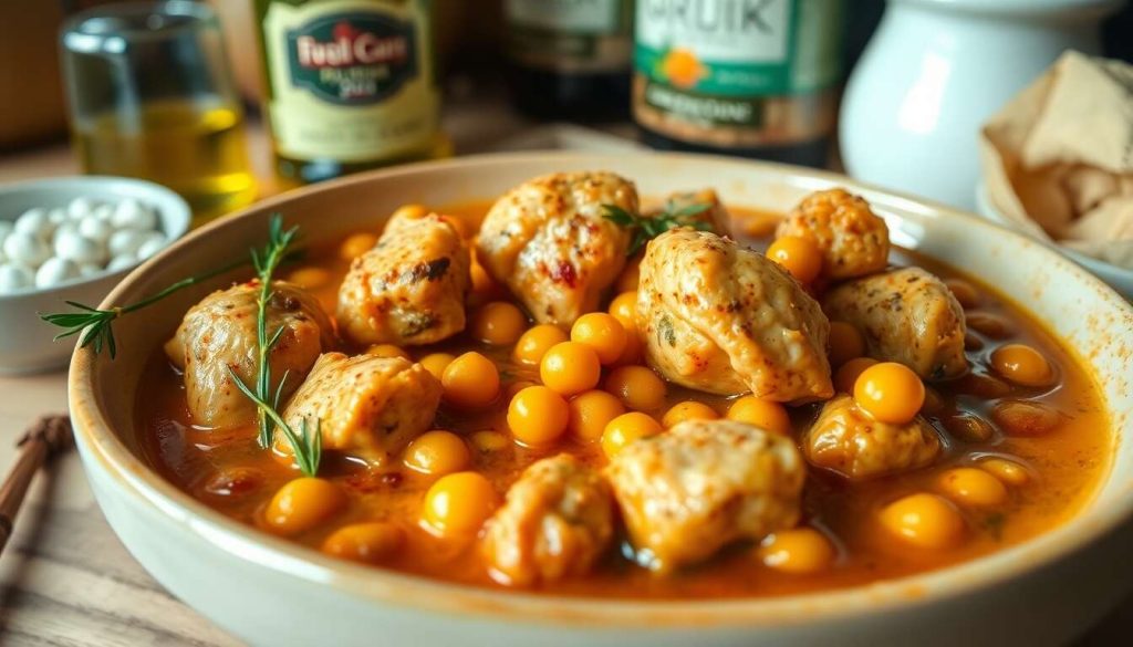 Poulet mijoté à l'orientale : recette facile et rapide