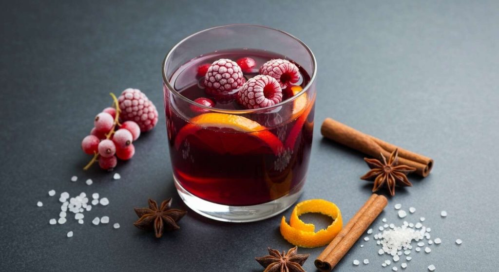 Sangria de Noël : recette aux épices et fruits rouges