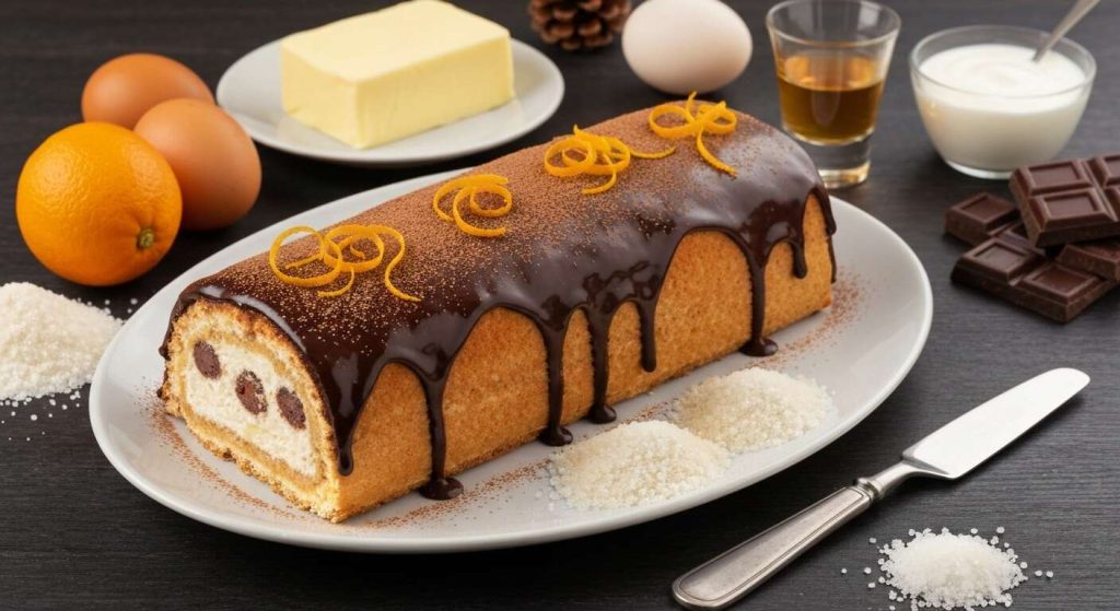 Bûche de Noël Orange et Grand Marnier : recette festive