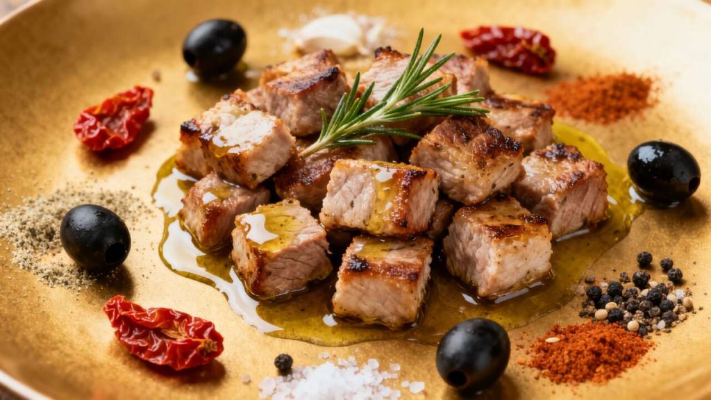 Bouchées de porc méditerranéennes : une recette savoureuse