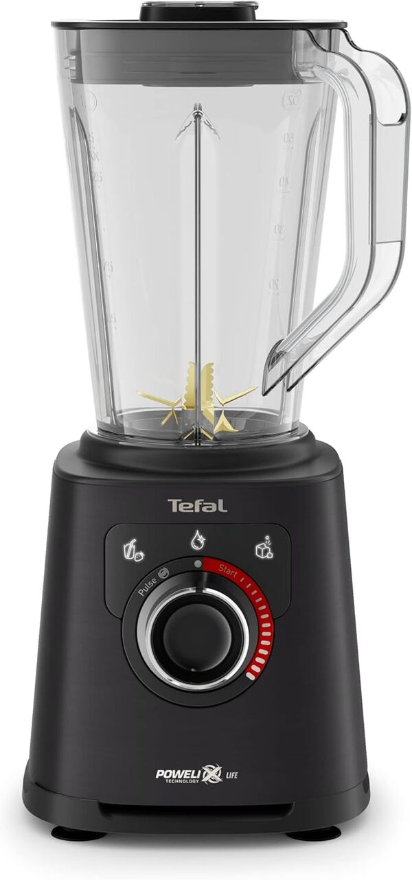 Tefal PerfectMix + High Speed Blender, Powelix Life Technologie pour des résultats rapides, Facile à nettoyer, Mélange puissant, 2L Lumière et Incassable Tritan peut, BL88A831