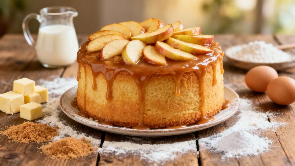 Cake aux Carambars et Pommes Caramélisées : recette Gourmande