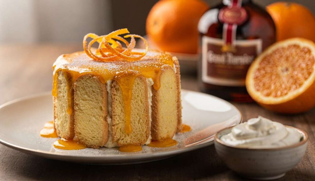 Charlotte à l'orange et Grand Marnier : recette gourmande