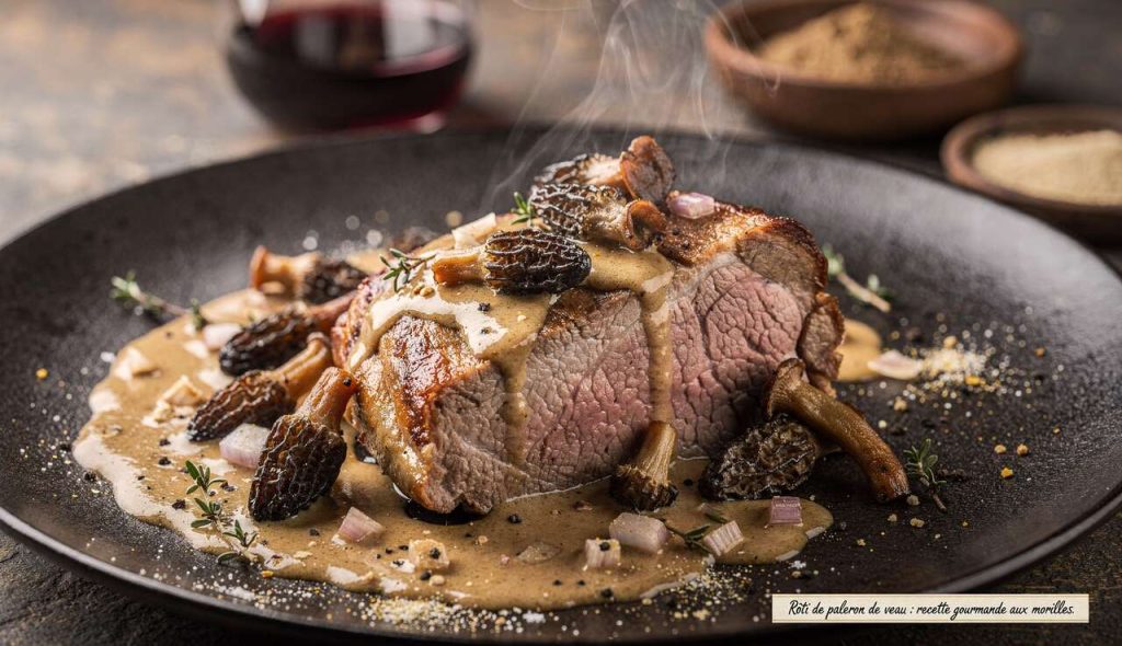 Rôti de paleron de veau : recette gourmande aux morilles