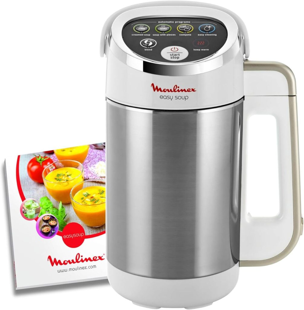 Test du blender chauffant Moulinex Easy Soup LM841110 : puissance 1000 W et 5 programmes automatiques