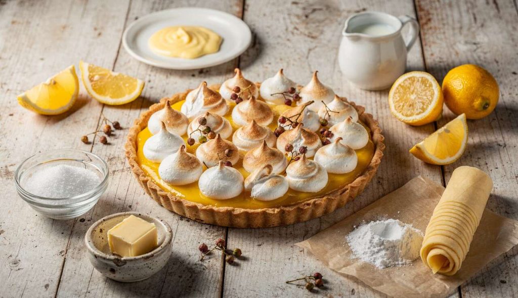 Recette Tarte au Citron Meringuée avec Baie d'Andaliman