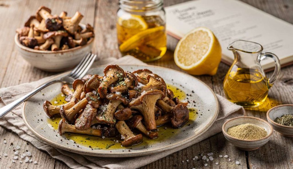 Pleurotes aux Deux Citrons : recette Savoureuse
