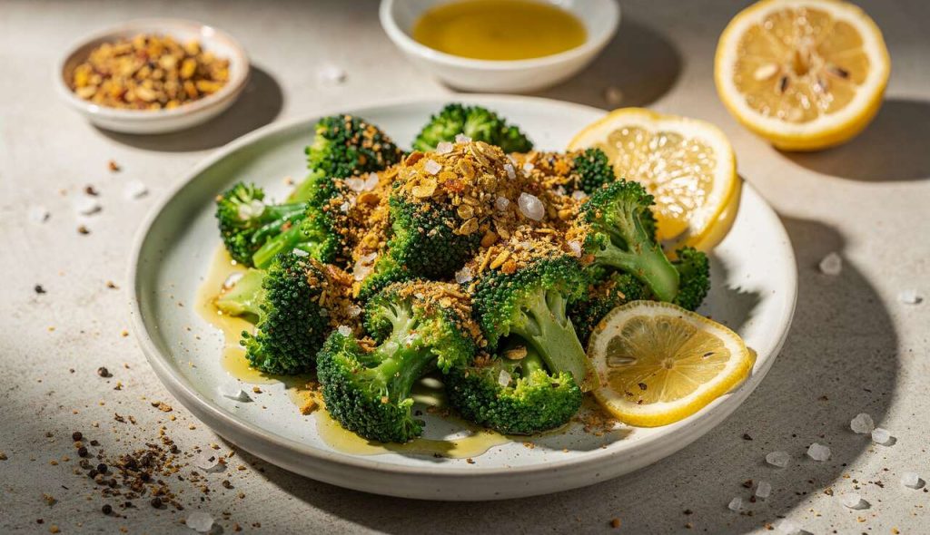 Salade de brocolis au dukkah : recette facile et savoureuse