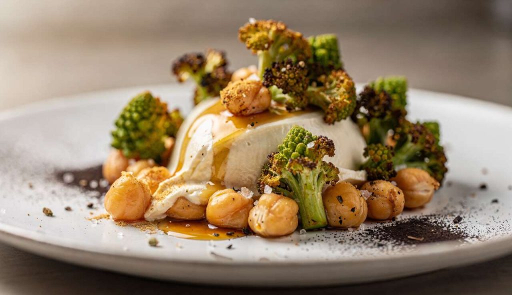Romanesco à la réglisse, tofu soyeux : recette originale