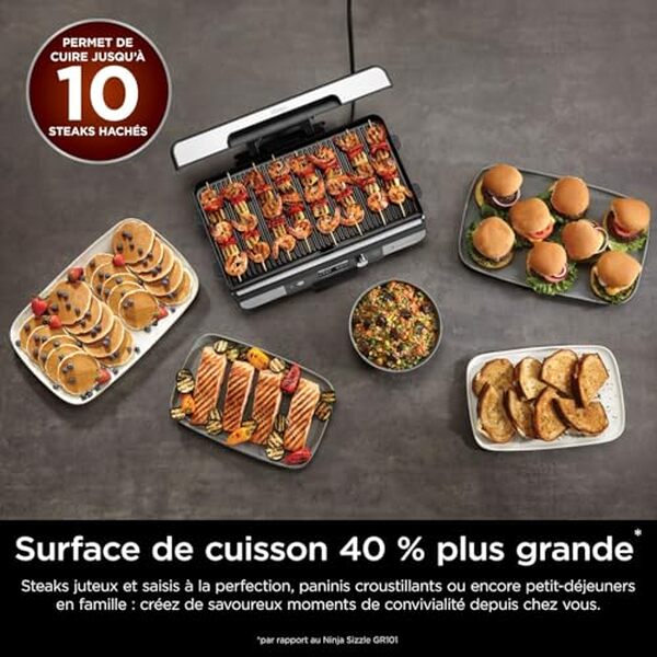 Découvrez notre test complet du grill électrique Ninja Sizzle Pro XL : idéal pour des grillades maison parfaites et un smash burger savoureux. Des conseils d'utilisation à ne pas manquer  !