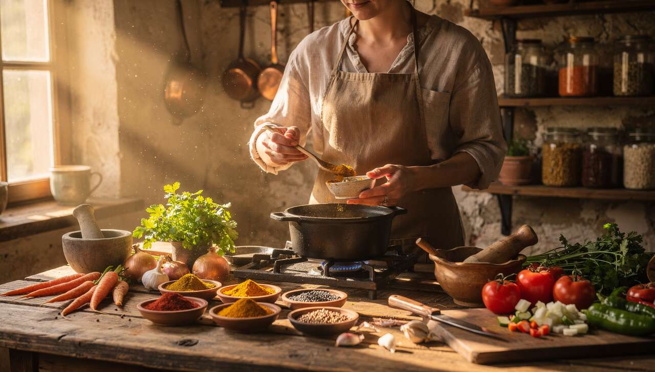 Plats traditionnels au ras el hanout