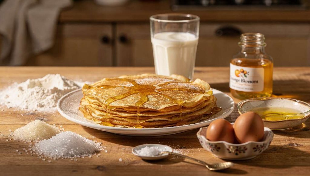 Recette de Crêpes à la Fleur d'Oranger : délice Aromatique