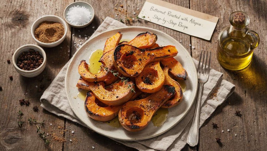 Butternut rôti au poivre de la Jamaïque : recette étape par étape