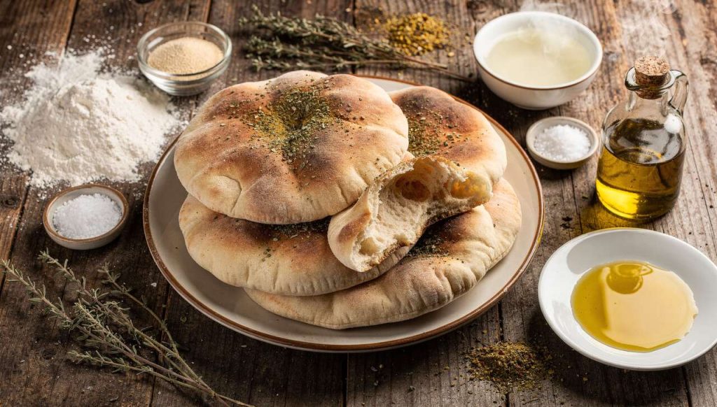 Recette de Pitas à l'Origan et Za'atar : saveurs Méditerranéennes