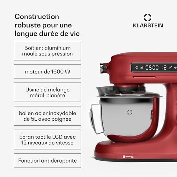 Découvrez notre analyse détaillée du Klarstein Chiara : performance du robot de cuisine 1600 W avec écran tactile, avis et fonctionnalités innovantes