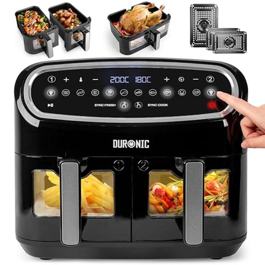 Test : friteuse à air duronic af34 bk, performance et capacité assurées