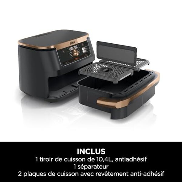 Découvrez notre analyse complète et objective du Ninja Foodi FlexDrawer AF500EUCP : évaluation de sa performance, sa polyvalence et ses caractéristiques innovantes pour une cuisine pratique et savoureuse.