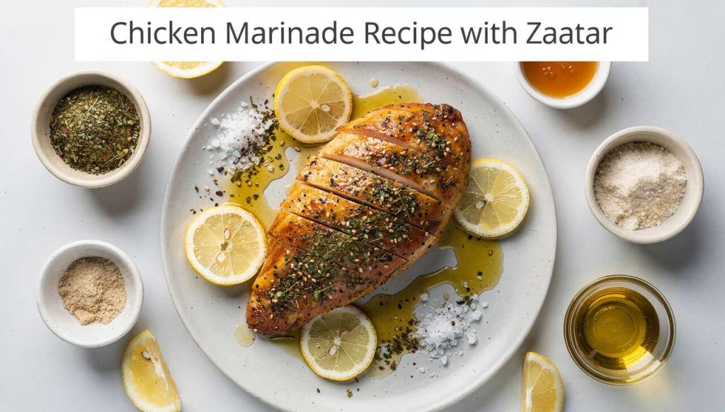 Recette de marinade de poulet au zaatar