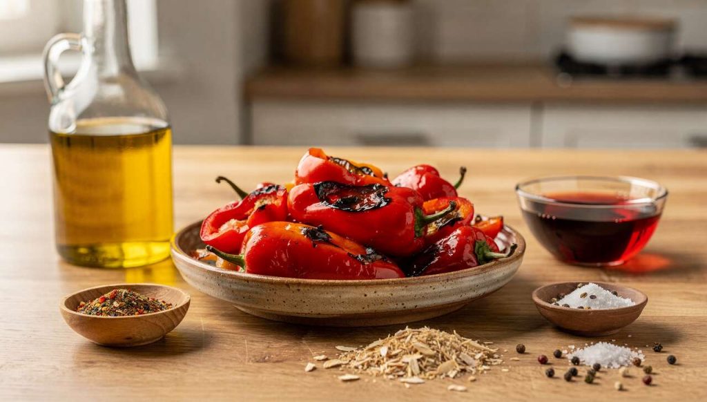 Recette de poivrons marinés par nomie épices