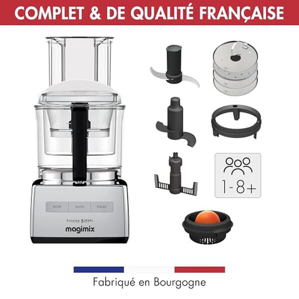 Découvrez comment le robot multifonction Magimix CS 5200 XL révolutionne votre cuisine avec son efficacité et son savoir-faire à la française