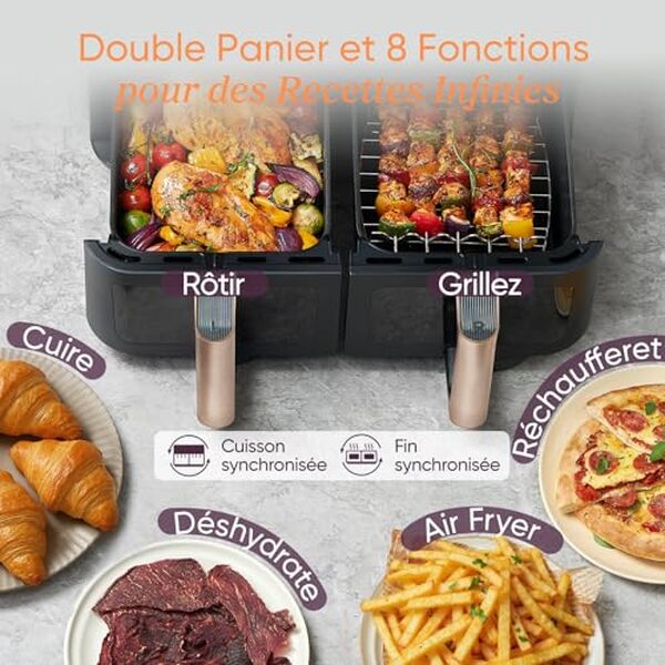 Découvrez notre test complet du double compartiment COSORI : performances réelles, efficacité énergétique et gain de temps pour votre cuisine. 