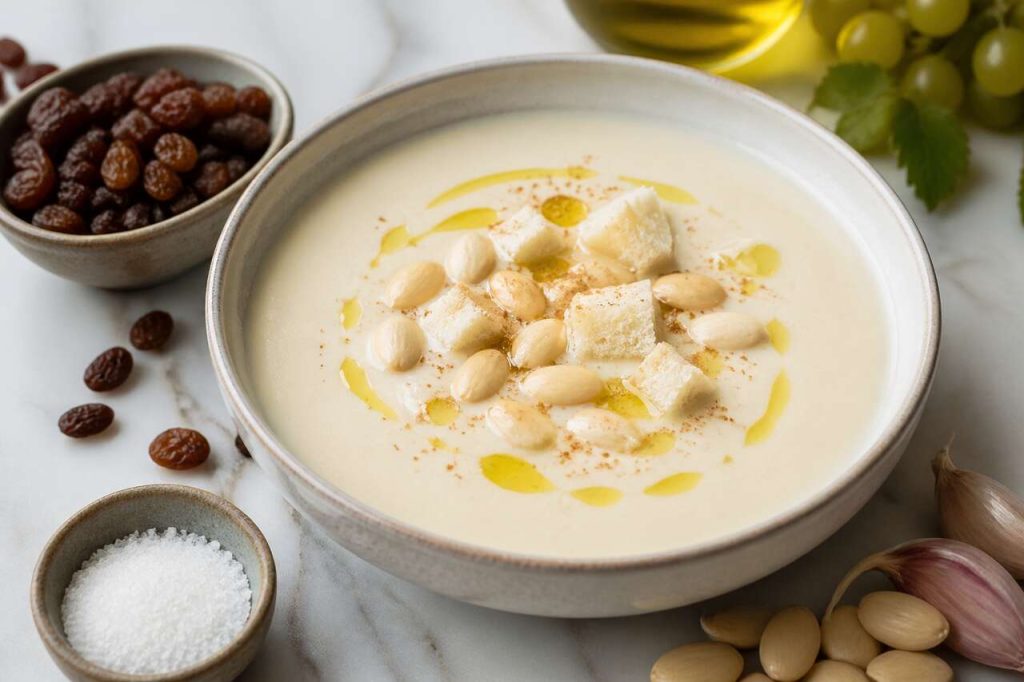 Recette d'Ajo Blanco : le gaspacho blanc aux amandes