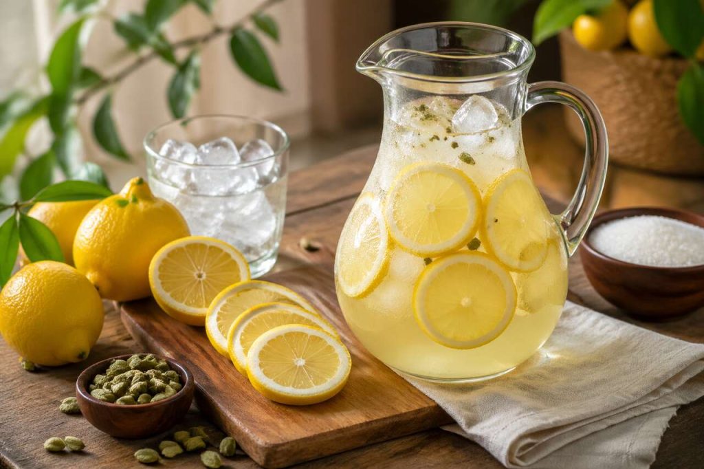 Citronnade à la cardamome : recette rafraîchissante