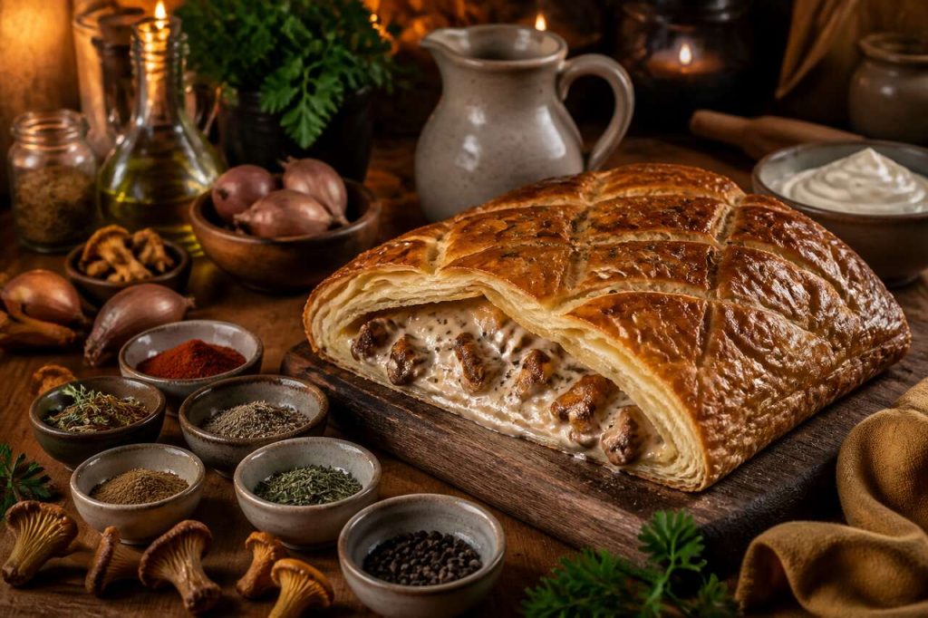 Feuilleté de girolles aux épices d'automne : une recette gourmande