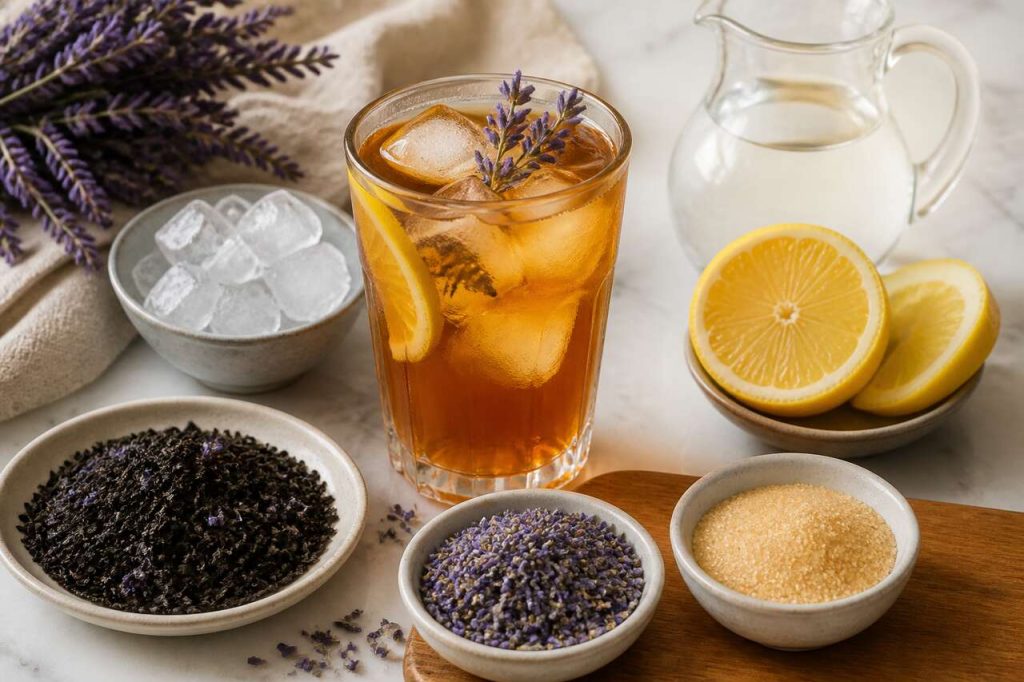 Recette de thé glacé à la lavande maison
