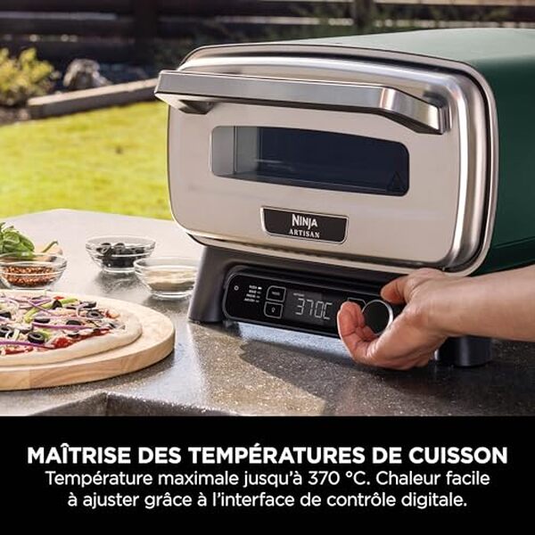 Découvrez notre test détaillé du four à pizza et friteuse électrique d'extérieur Ninja Artisan vert MO201AMZEU : performances, avantages et verdict final. 