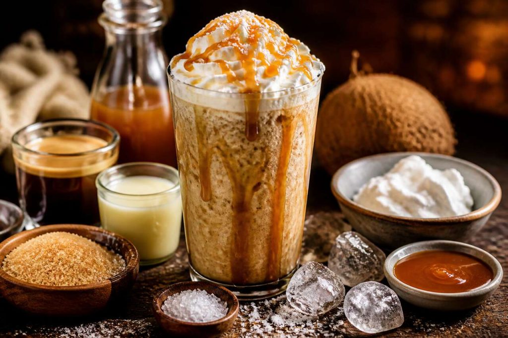 Recette du café frappé au caramel