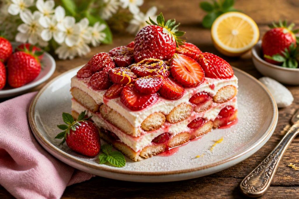 Recette du tiramisu aux fraises : un dessert frais et gourmand