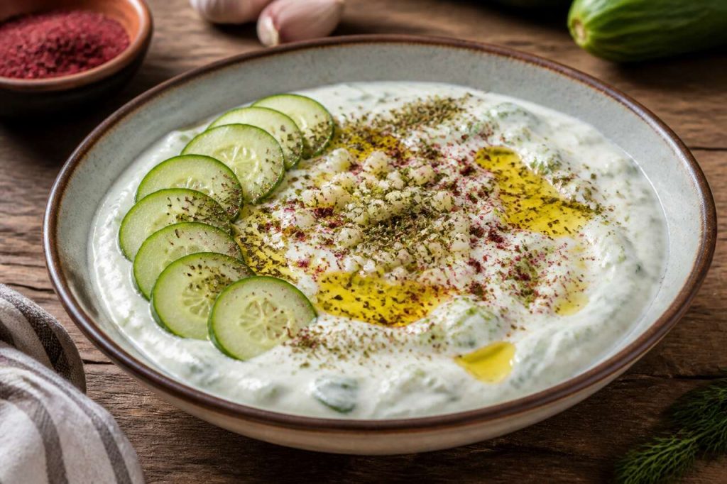Cacık : la recette de la sauce turque au yaourt et au concombre