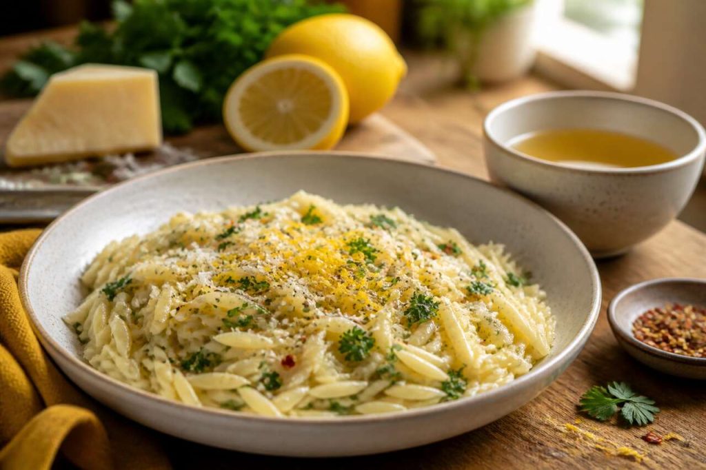 Recette d'orzo au citron : un plat frais et savoureux