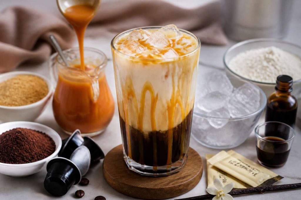 Recette du macchiato glacé au caramel