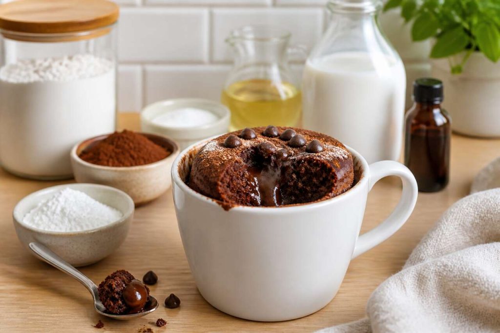 Recette du mug cake au chocolat rapide et facile