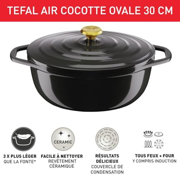 Découvrez notre test détaillé de la cocotte Tefal ovale 5, 7 L : performance, légèreté et caractéristiques pour bien choisir votre cocotte-minute.