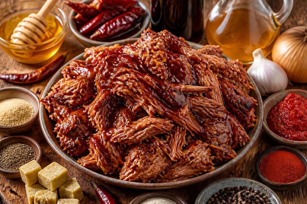 Recette d'effiloché de porc au miel et au chipotle