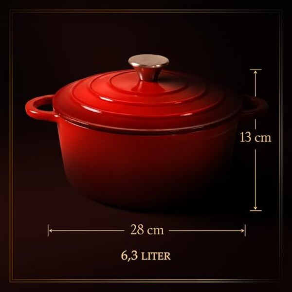 Découvrez notre test détaillé de la cocotte en fonte émaillée GUSSKÖNIGIN 28 cm. Performance, durabilité et avis d'experts pour bien choisir votre cocotte. 