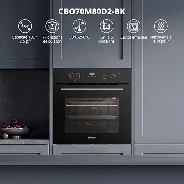 Découvrez notre test détaillé du four encastrable Comfee 3 kW avec fonction pizza et système AquaClean. Performances, avantages et avis complets. 