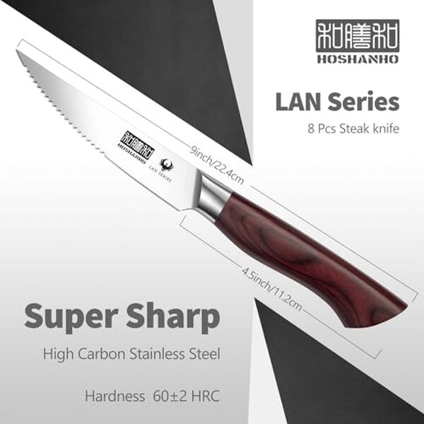 Découvrez notre avis complet sur le set de couteaux à steak Hoshano. Élégance, précision et durabilité pour sublimer votre table et vos repas en famille.