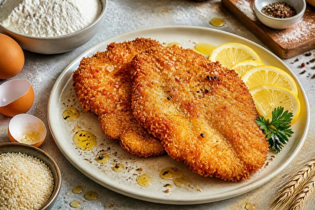 Recette d'escalope de porc panée façon schnitzel
