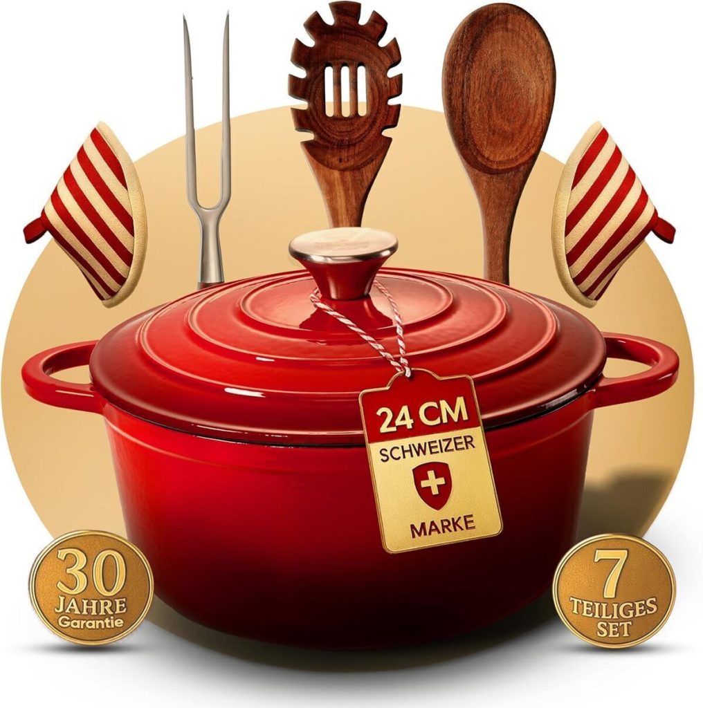 Test de la cocotte en fonte émaillée GUSSKÖNIGIN 28 cm : performance et durabilité