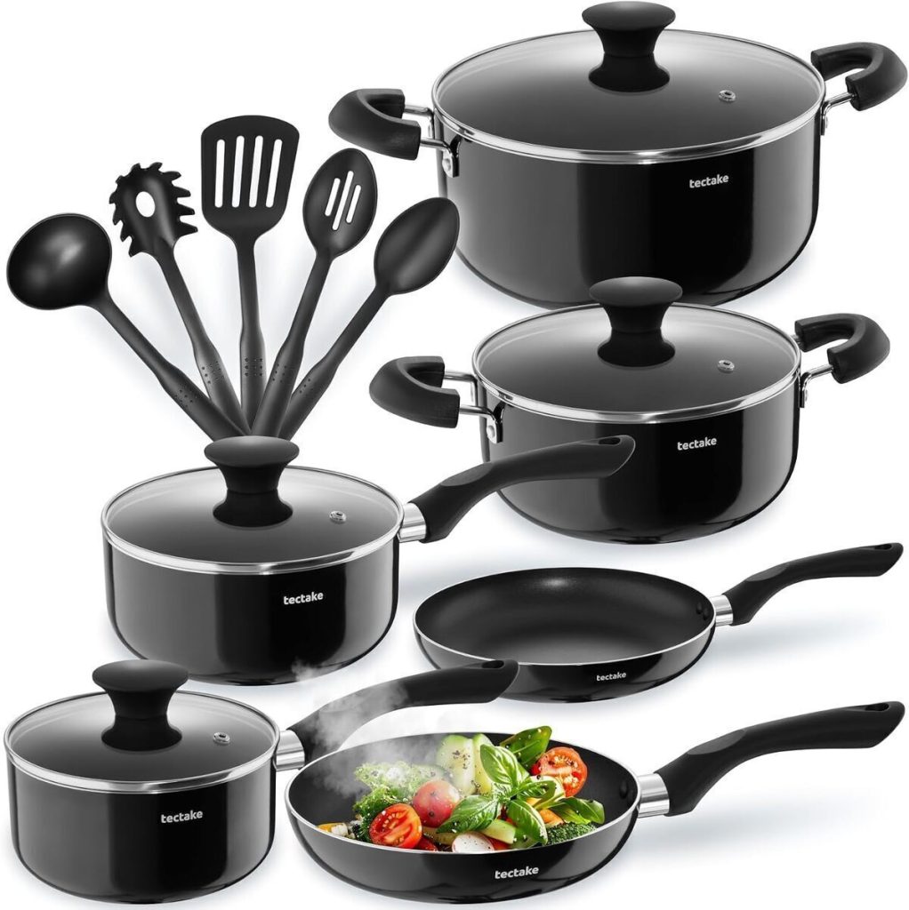 Test du set de casseroles tectake : anti-adhésif et polyvalent