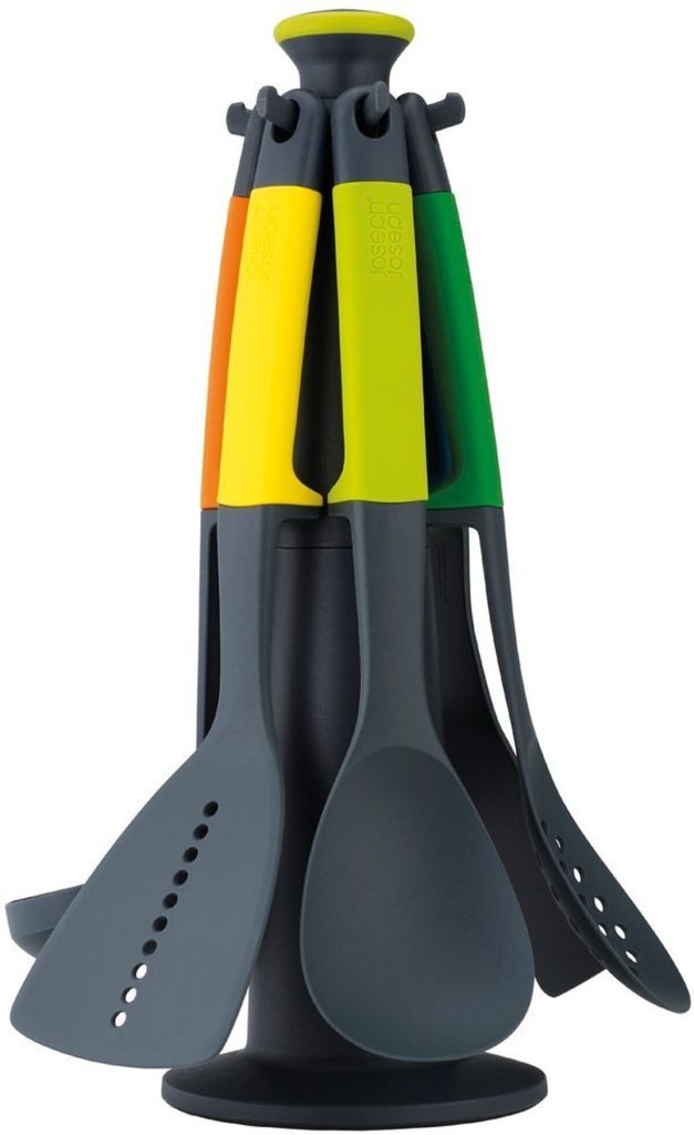 Test du set d'ustensiles Joseph Joseph Elevate : 6 pièces avec support rotatif