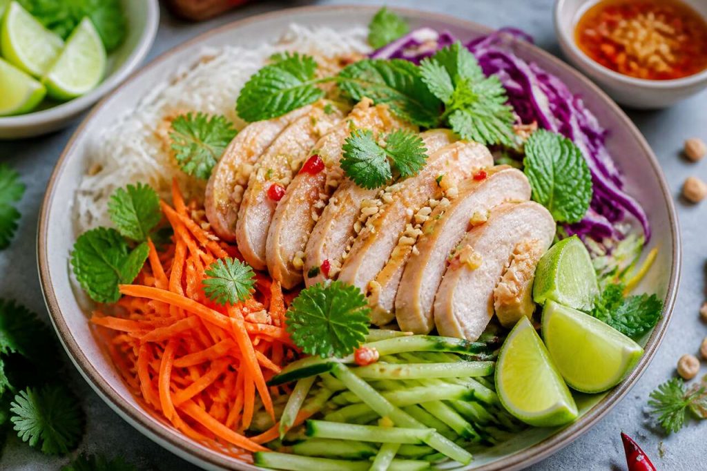 Recette facile de salade de poulet thaï