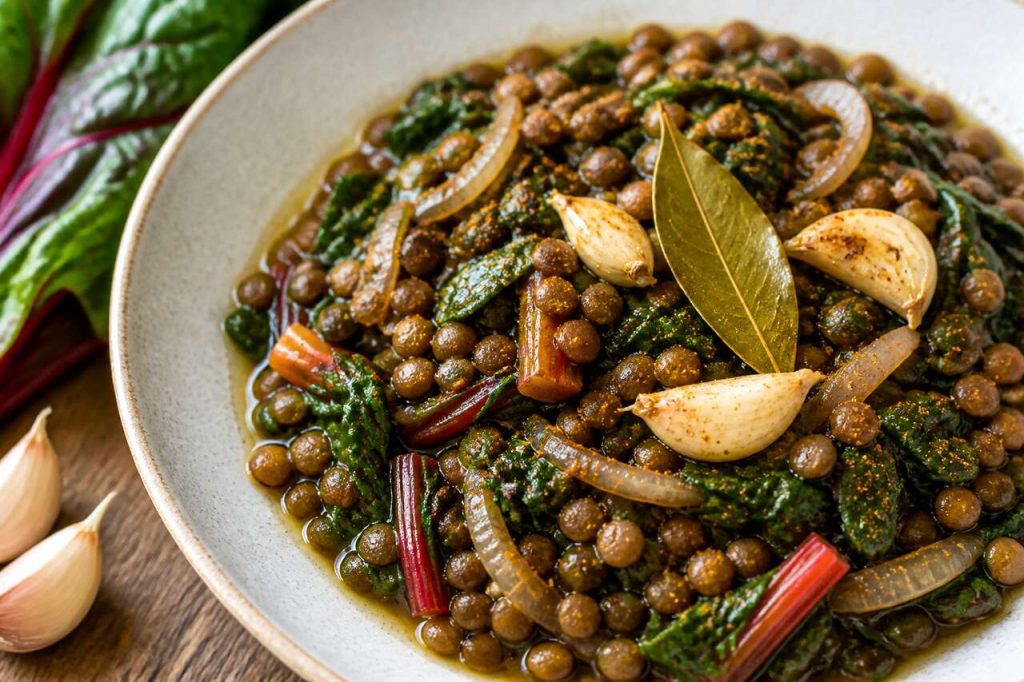 Recette de blettes et lentilles braisées : un plat sain et savoureux