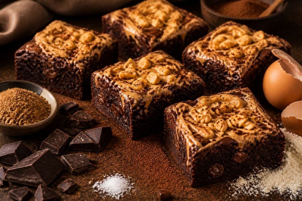 Recette du brownie au beurre de cacahuètes
